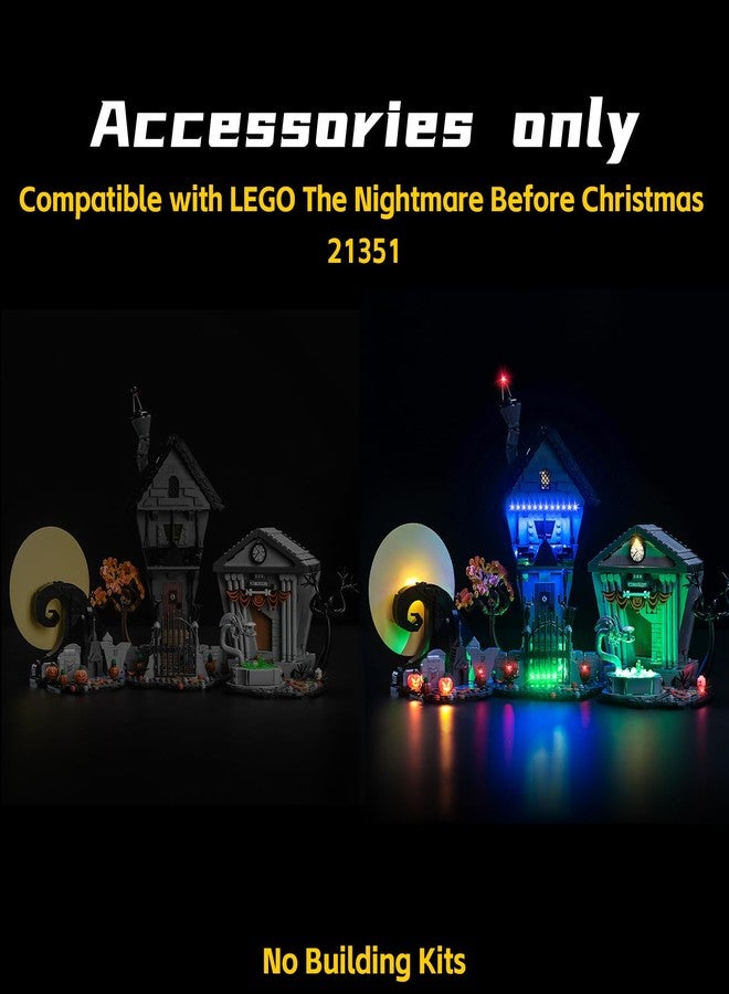 BrickBling LED Light Compatible with Lego Tim Burton's The Nightmare Before Christmas, Creative Lighting Kit Compatible with Lego 21351(No Model) (Classic Version Light) - Image 5